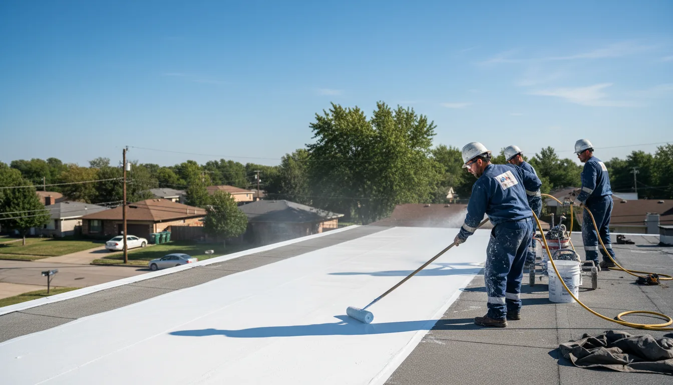 Commercial roof coating in Fall River, WI near me